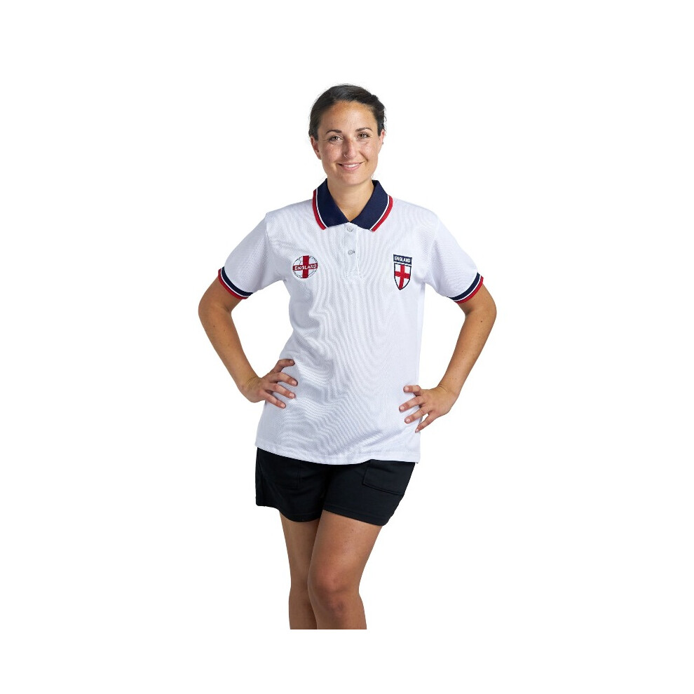 (White, L) Women's England Football Championship Jersey