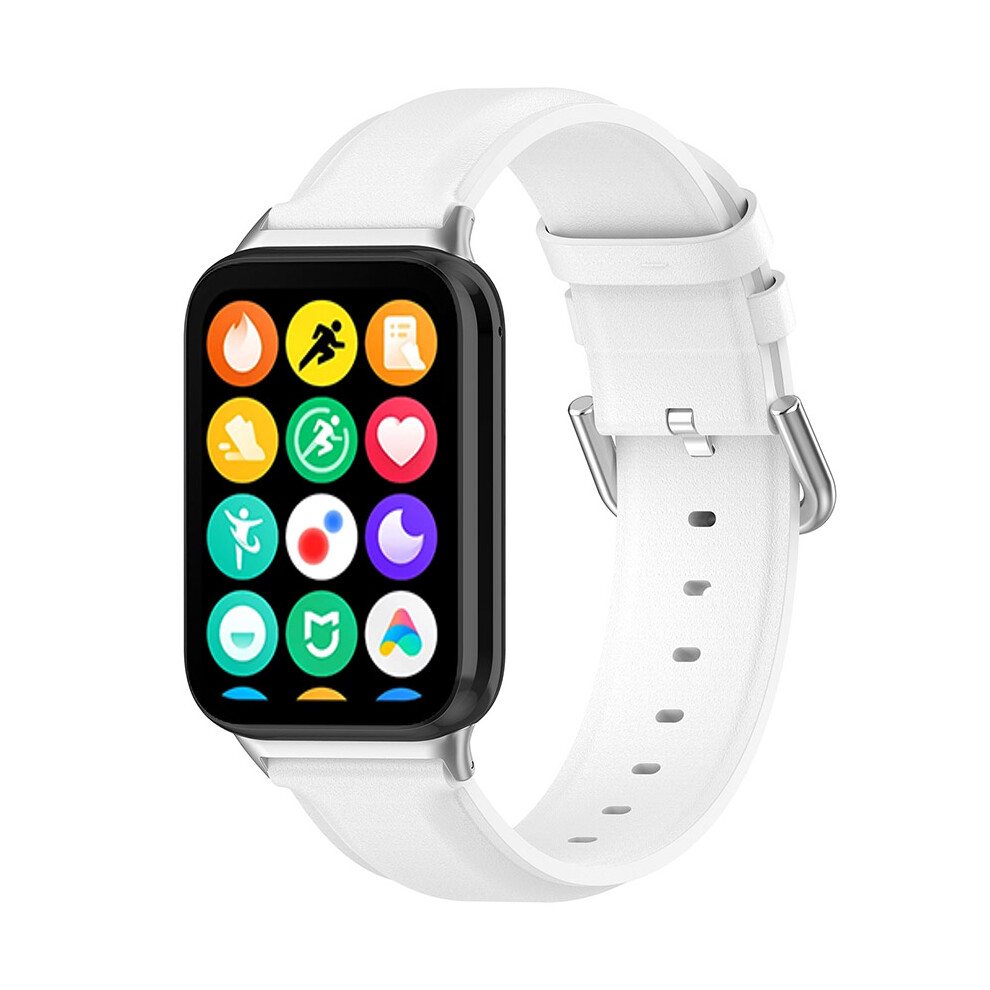 (White) Leather Watch Strap Leather Strap Round Tail Leather Band For Xiaomi Band 9Pro/Redmi Watch4 White,Not,Specified 606096961715