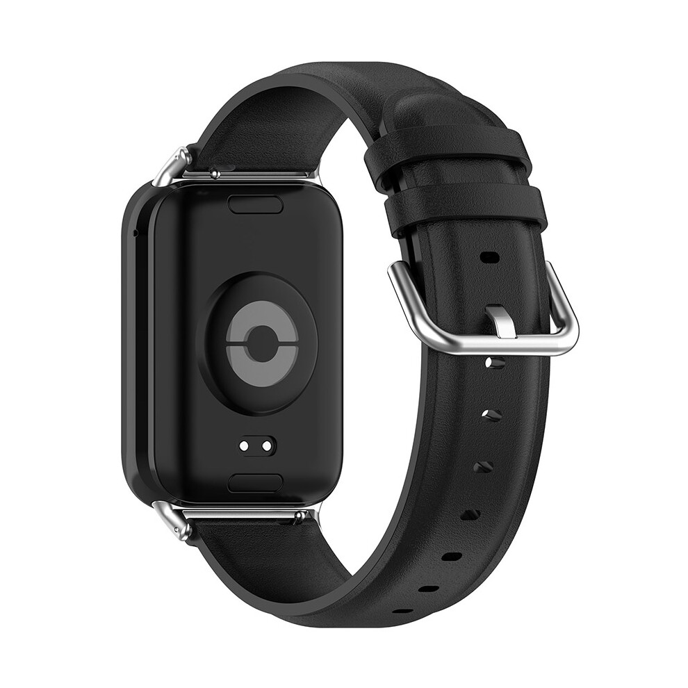 (Black) Leather Watch Strap Leather Strap Round Tail Leather Band For Xiaomi Band 9Pro/Redmi Watch4 Black,Not,Specified 606096961722