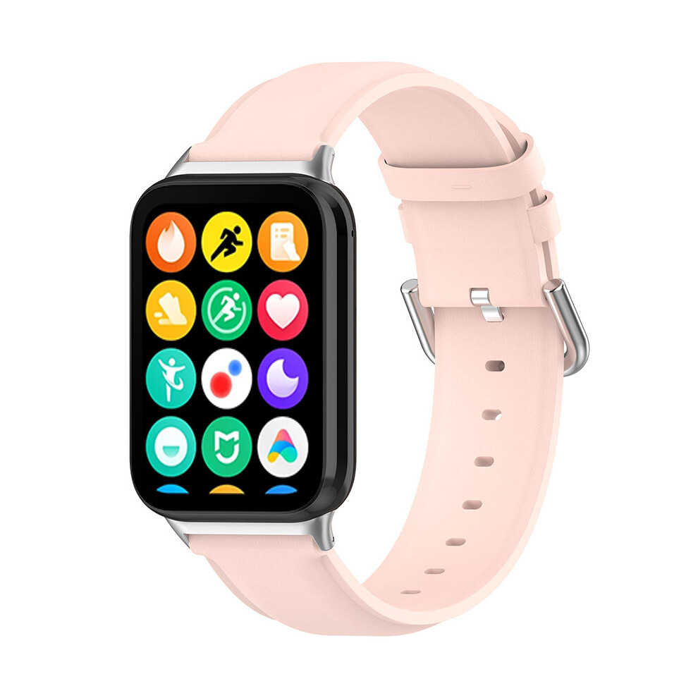 (Pink) Leather Watch Strap Leather Strap Round Tail Leather Band For Xiaomi Band 9Pro/Redmi Watch4 Pink,Not,Specified 606096961739