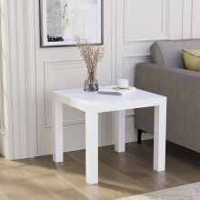 (White) Beeston Square Side Coffee Table for Living Room
