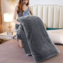 (King Fleece Blankets: 200 x 240 cm) Luxury Grey Sherpa Fleece Blanket Bed & Sofa Fleece Travel Blankets Winter Warm Mink Throw