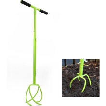 I Twist Tiller Manual Hand Tiller Garden Claw Cultivator For Gardening