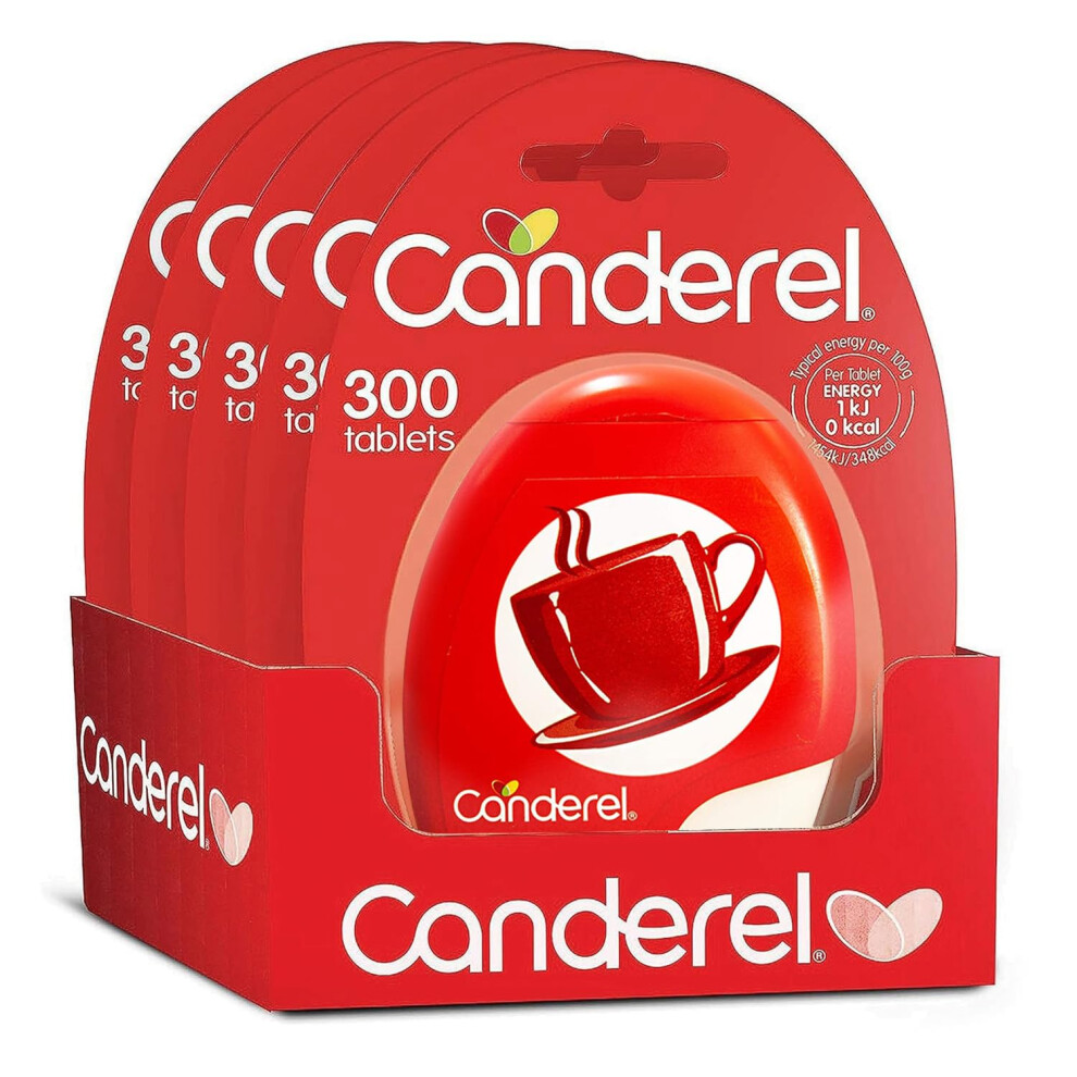 Canderel Sweetener Zero Calorie 300 Tablets - Pack Of 5 (1500 Tablets)