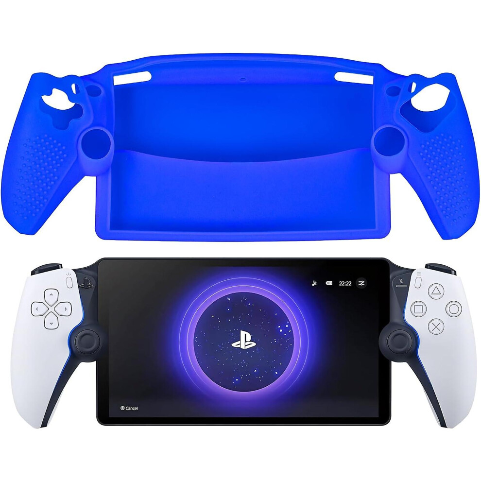(Blue) For Playstation Portal Case Silicone Shock-Absorption Anti-Fingerprint Scratch Resistant Cover For Ps Portal Accessories Blue 8795863019697