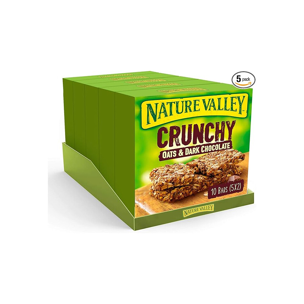 Nature Valley Oat & Chocolate Cereal Bars - 10 Bars (Pack Of 5, Total 50 Bars)