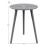 Vida Designs (Grey) Vida Designs Round Side End Coffee Bedside Table 5