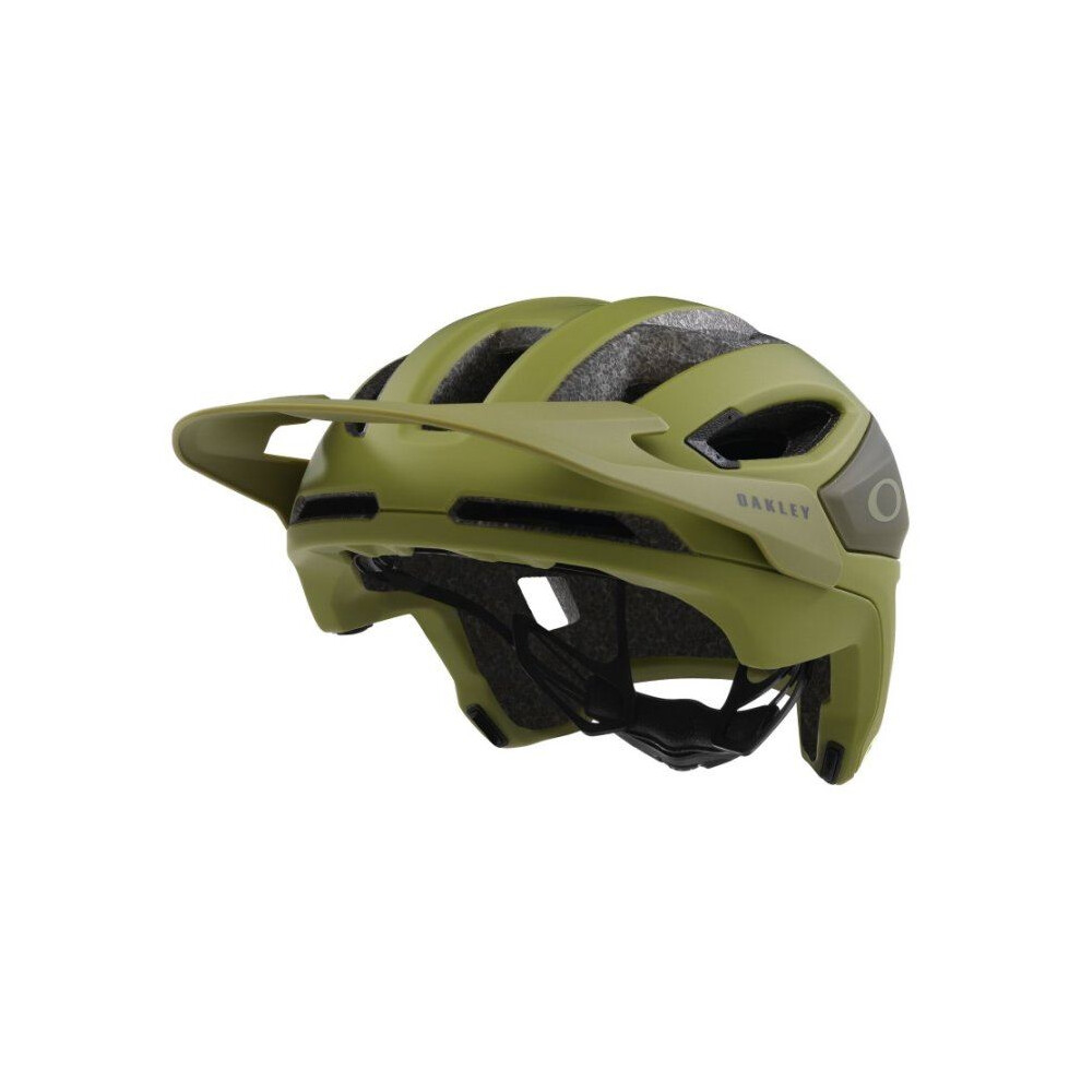 (M, Matte Fern/Dark Brush) Oakley DRT3 Trail Cycling & Mountain Bike Helmet In Vent Eyewear Storage Matte Fern