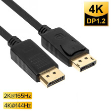 Displayport 1.2 Adapter Cable for Hdtv Projector Pc Dp To Dp Cables 4k 60hz Low-profile Connector Display Port Audio Adapter
