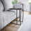 Vida Designs (Dark Wood) Brooklyn C Shape End Side Coffee Table Living Room 3