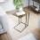 Vida Designs (Dark Wood) Brooklyn C Shape End Side Coffee Table Living Room 5