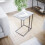 Vida Designs (Grey) Brooklyn C Shape End Side Coffee Table Living Room 5