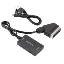 Scart To Hdmi Converter with Hdmi Cable Hd Adapter 720p 1080p