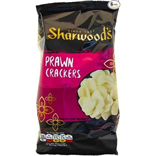 Sharwood's Prawn Crackers, 60 g Packet (Pack of 6) 1