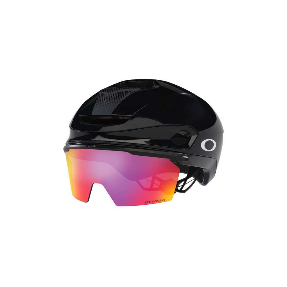 (M, Matte Black/Prizm Road) Oakley ARO7 Lite Cycling Bike Performace Helmet Maximum Safety Matte Black Prize Road