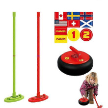 Fun curling set for home use - Indoor/outdoor sport, electric toys, family gift for children
