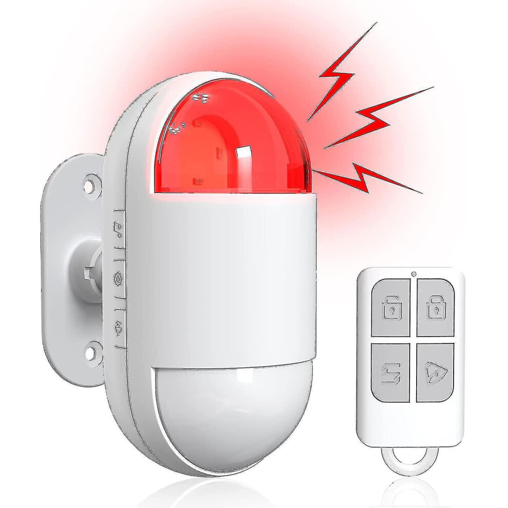 Motion Sensor Alarm Home Security Systems, 125Db Shed Alarm With Siren, Wireless 8795863032337
