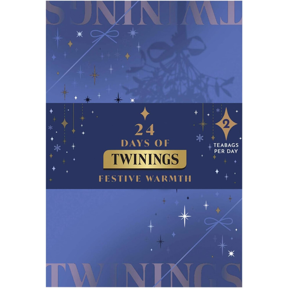 Twinings Luxury Advent Calendar 2024 Premium Tea Selection | 48 Tea bags | 24 Delightful Green & Herbal Infusion Tea Bags
