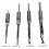 Woodworking Square Hole Drilling Square Tenon Drill Bit Tenon Opening Tool4pc 2