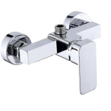 Modern Chrome Wall-mounted Shower Tap With Shower Mixer For Cold And Hot Water