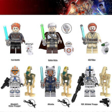 6pcs/set Star Wars Series Minifigures Building Blocks Kit, Mini Action Figures Toys with Accessories Christmas Gifts for 6 Years + Kids Boys Girls