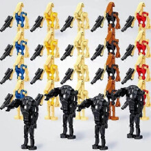 (24pcs) Boys Educational Various Star Wars Battle Droids Soldiers Children Puzzle Building Blocks Doll Toys