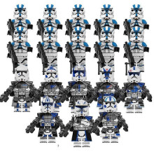 (18PCS) Boys Educational Various Star Wars Battle Droids Soldiers Children Puzzle Building Blocks Doll Toys