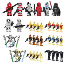 (35pcs) Boys Educational Various Star Wars Battle Droids Soldiers Children Puzzle Building Blocks Doll Toys