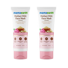 Mamaearth Multani Mitti Face Wash Multani Mitti, BulgarianRose 2X100ml