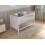 (White/Pine) Levi Cot Bed 120x60cm with Microfiber Quilted mattress 3