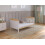 (White/Pine) Levi Cot Bed 120x60cm with Microfiber Quilted mattress 8