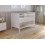 (White) Levi Cot Bed 120x60cm with Microfiber Quilted mattress 1