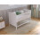 (White) Levi Cot Bed 120x60cm with Microfiber Quilted mattress 3