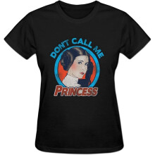 (Black, XXXXL) Women's Don't Call Me Princess T Shirt