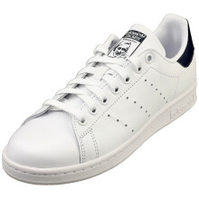 (3.5) adidas Stan Smith Mens Classic Trainers in White Navy