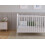 (White) Levi Cot Bed 120x60cm with Microfiber Quilted mattress 5