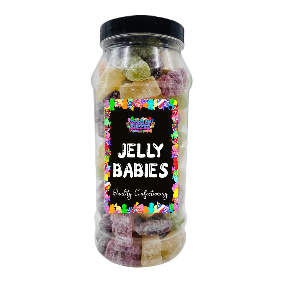 Jelly Babies Traditional Retro Sweets Gift Jar