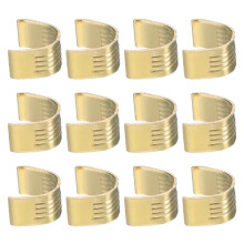 DealMux 12 Pcs Belt Clamp 2GT Copper Buckle, Wire Cable Connector Wire Cable Terminal, 3D Printer Accessories for Width 6mm Open Timing Rubber Belt