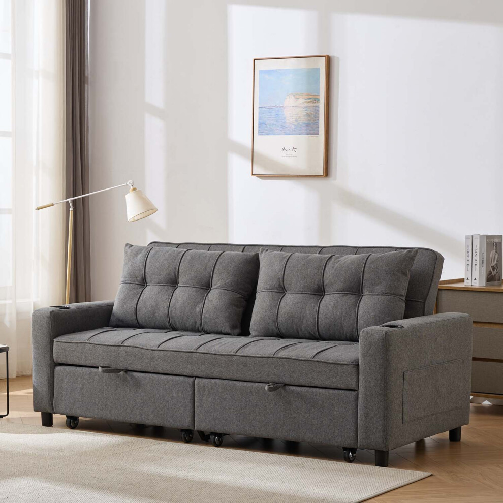 HUDSON 3 SEATER SOFA BED