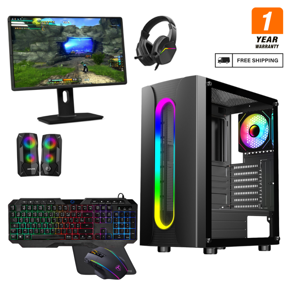 (Sauron) Gaming Pc Bundle I5 16Gb Ram Hdd+ Ssd Gt730 4Gb + Speakers 824142143148