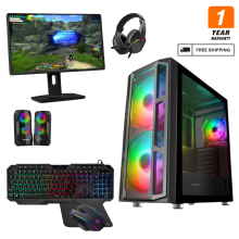 (F15G) Gaming PC Bundle i5 16GB Ram HDD+ SSD GT730 4GB + Speakers