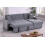 Visco Therapy (Grey) Hinton L Shaped Corner Sofa Bed with Hidden Storage and Reversible Chaise 4