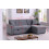 Visco Therapy (Grey) Hinton L Shaped Corner Sofa Bed with Hidden Storage and Reversible Chaise 9