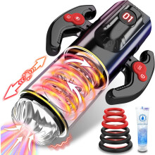 Automatic Male Masturbator Sex Toys for Men-Male Sex Toy with 9 Thrusting & Sucking & Rotating,Blowjob Toy Penis Pump Adult Toys with Sex Audio & LCD