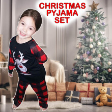 (3 - 4 Years) Kids Christmas PyjamasSet Teens Boy Girl Nightwea