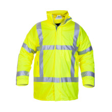 HYDROWEAR NORFOLK MULTI FIRE HI-VIS RETARDANT ANTI-STATIC WATERPROOF LINED PARKA JACKET SATURN YELLOW L
