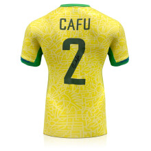 Cafu Signed Brazil Football Shirt