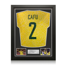 Cafu Signed Brazil 2024 Football Shirt. Standard Frame