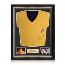 William Shatner Signed Star Trek Jersey. Superior Frame