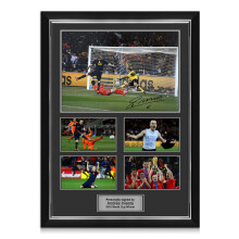 Andres Iniesta Signed Spain Football Photo: World Cup Winner. Photo Presentation